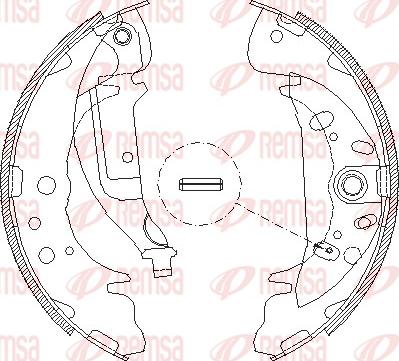 Remsa 4089.01 - Тормозные башмаки, барабанные autospares.lv