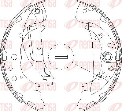 Remsa 4089.03 - Тормозные башмаки, барабанные autospares.lv