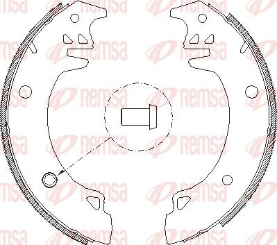 Remsa 4037.00 - Тормозные башмаки, барабанные autospares.lv