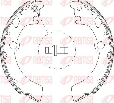 Remsa 4116.00 - Тормозные башмаки, барабанные autospares.lv