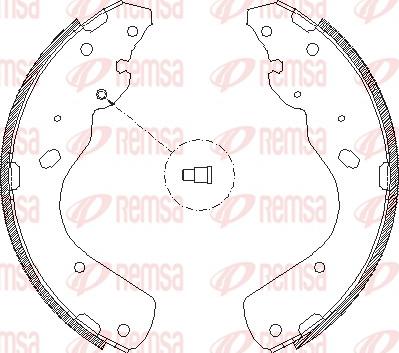 Remsa 4175.00 - Тормозные башмаки, барабанные autospares.lv