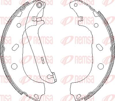 Remsa 4170.00 - Тормозные башмаки, барабанные autospares.lv