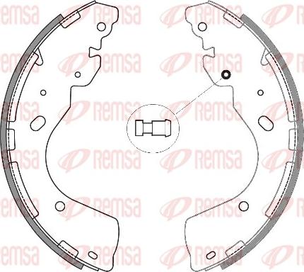 Remsa 4246.00 - Тормозные башмаки, барабанные autospares.lv