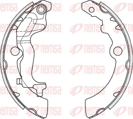 Remsa 4251.00 - Тормозные башмаки, барабанные autospares.lv