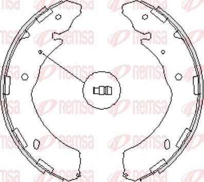 Remsa 4236.00 - Тормозные башмаки, барабанные autospares.lv