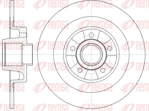 Remsa 6999.00 - Тормозной диск autospares.lv