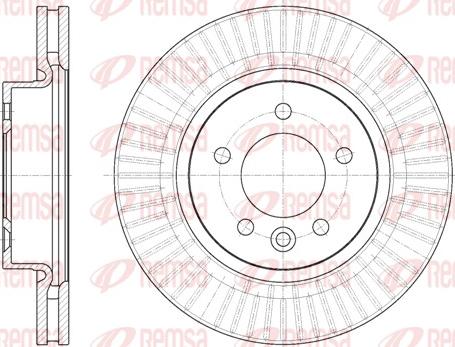 Remsa 6994.10 - Тормозной диск autospares.lv