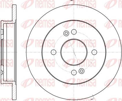 Remsa 6991.00 - Тормозной диск autospares.lv