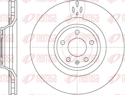 Remsa 6942.10 - Тормозной диск autospares.lv