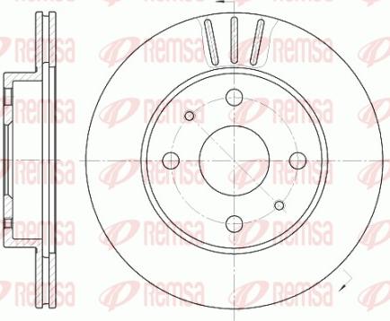 Remsa 6954.10 - Тормозной диск autospares.lv