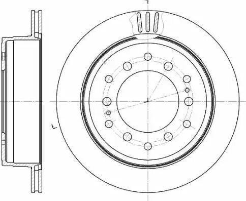 RIDER RD.2625.DF4484 - Тормозной диск autospares.lv