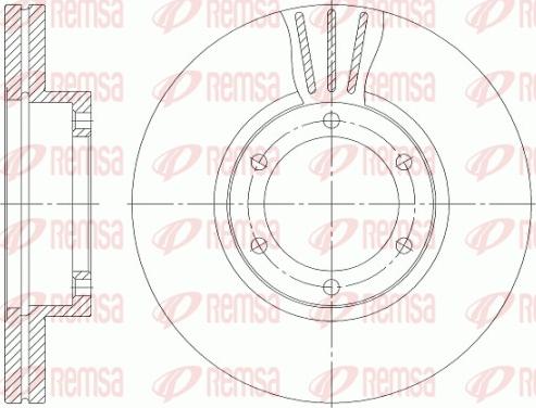 Remsa 6951.10 - Тормозной диск autospares.lv