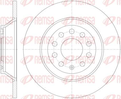 Remsa 6969.00 - Тормозной диск autospares.lv