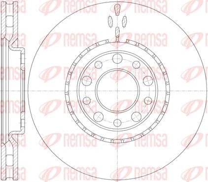 Remsa 6964.10 - Тормозной диск autospares.lv