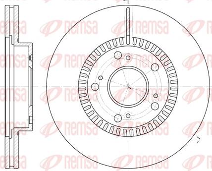 Remsa 6962.10 - Тормозной диск autospares.lv