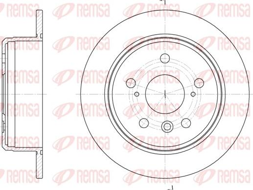 Remsa 6904.00 - Тормозной диск autospares.lv