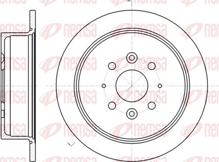 Remsa 6905.00 - Тормозной диск autospares.lv