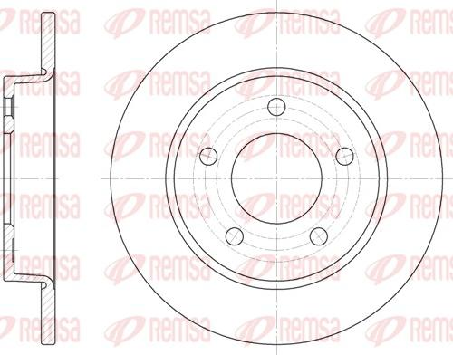 Remsa 6906.00 - Тормозной диск autospares.lv