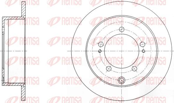 Remsa 6903.00 - Тормозной диск autospares.lv