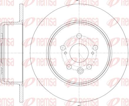 Remsa 6910.00 - Тормозной диск autospares.lv