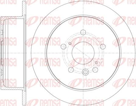 Remsa 6911.00 - Тормозной диск autospares.lv