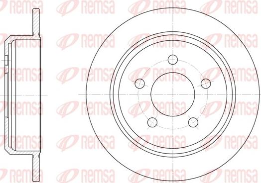 Remsa 6913.00 - Тормозной диск autospares.lv