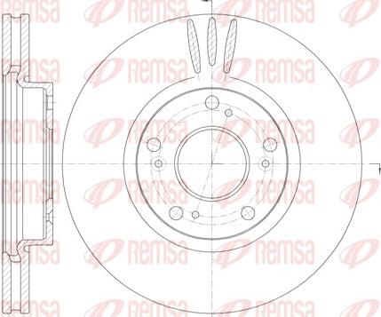 Remsa 6985.10 - Тормозной диск autospares.lv