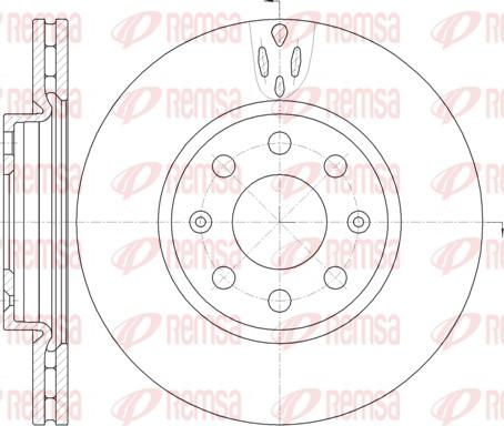 Remsa 6981.10 - Тормозной диск autospares.lv