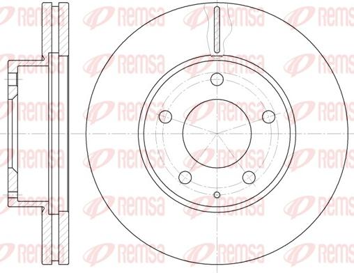 Remsa 6936.10 - Тормозной диск autospares.lv