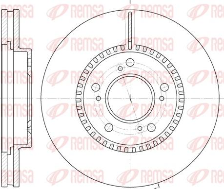 Remsa 6938.10 - Тормозной диск autospares.lv