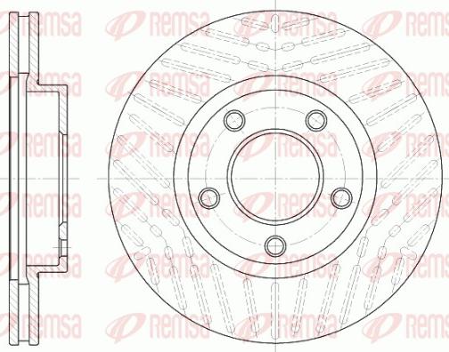 Remsa 6932.10 - Тормозной диск autospares.lv