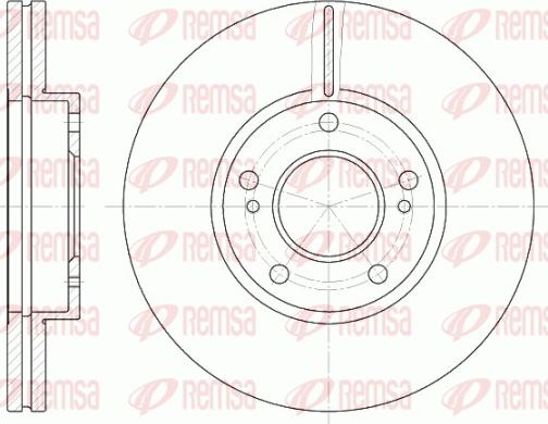 Remsa 6937.10 - Тормозной диск autospares.lv