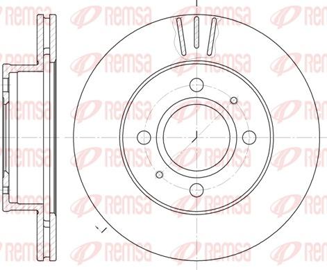 Remsa 6927.10 - Тормозной диск autospares.lv