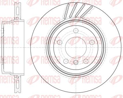 Remsa 6979.10 - Тормозной диск autospares.lv