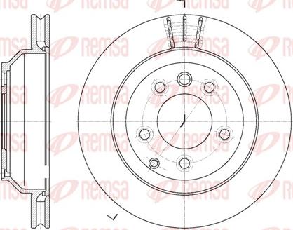 Remsa 6971.10 - Тормозной диск autospares.lv