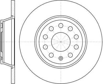 RIDER RD.2625.DF4558 - Тормозной диск autospares.lv