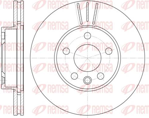 Remsa 6496.10 - Тормозной диск autospares.lv