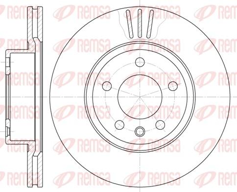 Remsa 6490.10 - Тормозной диск autospares.lv