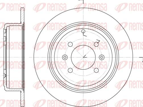 Remsa 6498.00 - Тормозной диск autospares.lv