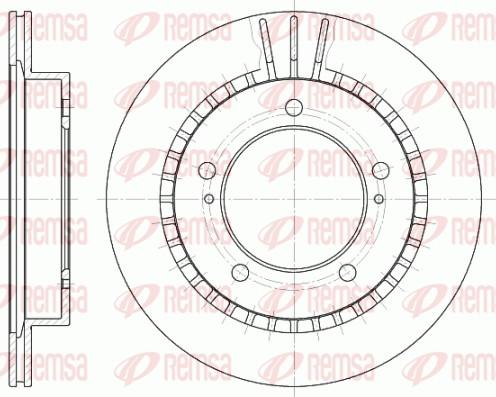 Remsa 6492.10 - Тормозной диск autospares.lv