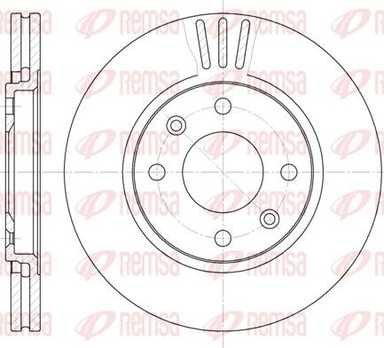 Remsa 6449.10 - Тормозной диск autospares.lv