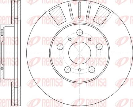 Remsa 6445.10 - Тормозной диск autospares.lv