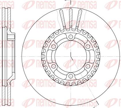 Remsa 6446.10 - Тормозной диск autospares.lv