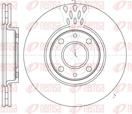 Remsa 6443.10 - Тормозной диск autospares.lv