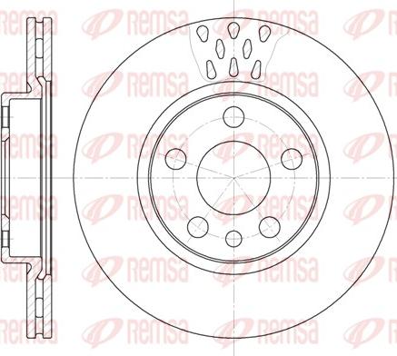 Remsa 6442.11 - Тормозной диск autospares.lv