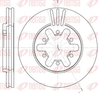 Remsa 6450.10 - Тормозной диск autospares.lv