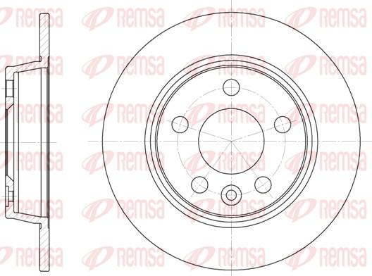 Remsa 6453.00 - Тормозной диск autospares.lv