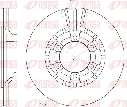 Remsa 6464.10 - Тормозной диск autospares.lv