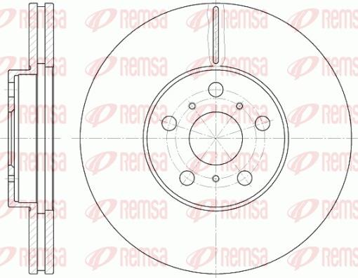 Remsa 6465.10 - Тормозной диск autospares.lv