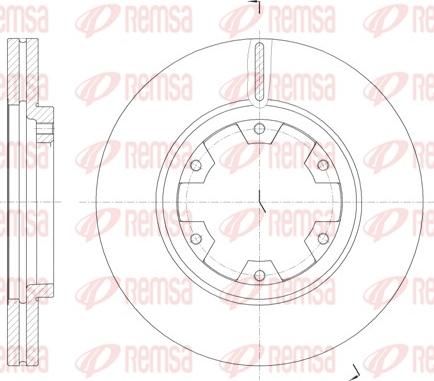 Remsa 6466.10 - Тормозной диск autospares.lv